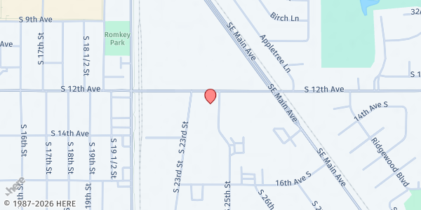 Map showing A Place For Hope: Recovery and Wellness Center at 2419 12th Ave S Ste 1, Moorhead, MN