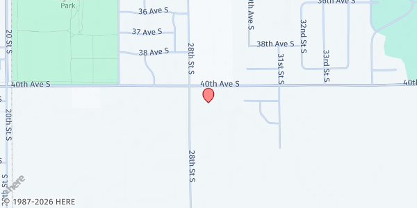 Map showing Lutheran Church of the Good Shepherd at 4000 28th Street South, Moorhead, MN