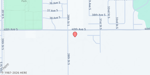 Map showing Ruby's Pantry at 4000 28th St S, Moorhead, MN