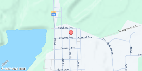 Map showing Neighbors Helping Neighbors Nashwauk at 301 Central Ave, Nashwauk, MN