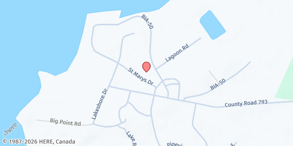 Map showing Bois Forte Community Food Shelf at 5316 St Mary Dr, Nett Lake, MN