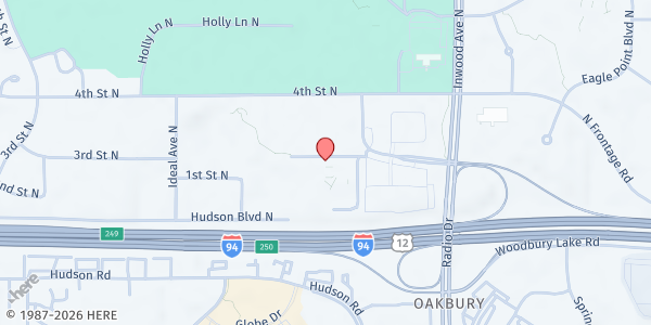 Map showing Open Cupboard - Oakdale at 8264 4th St N, Oakdale, MN