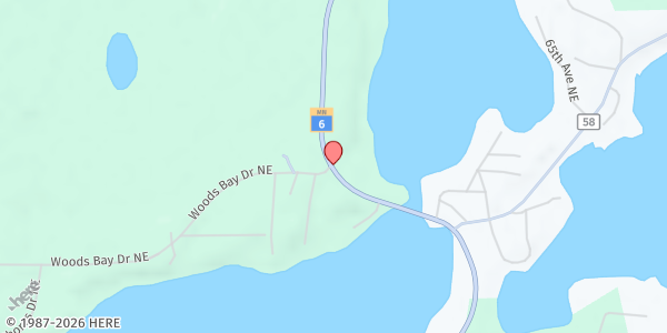 Map showing Outing Food Shelf - Town Hall at Town Hall, Outing, MN