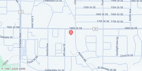 Map showing United Way Of Steele County - Owatonna Office at 1850 Austin Rd Suite 103, Owatonna, MN