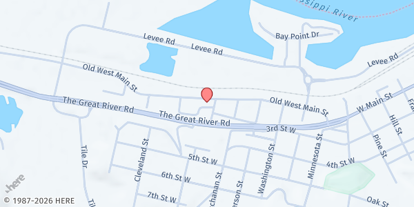 Map showing United Way of Goodhue Wabasha & Pierce Counties - Red Wing at 1755 Old W Main St Suite 101, Red Wing, MN