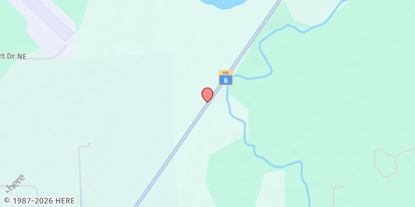 Map showing FATHERS HEART & HANDS (TEFAP) - Remer at 7123 HWY 6, Remer, MN