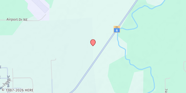 Map showing Remer food shelf at 7123 Hwy 6 N, Remer, MN