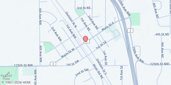 Map showing Catholic Charities – Meals on Wheels at Rice, Rice, MN