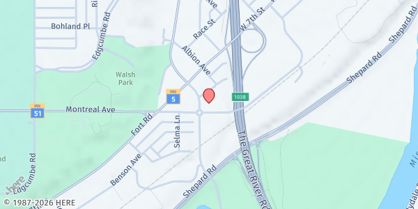 Map showing Mobile Market at Montreal Hi-Rise at 1085 Montreal Avenue, Saint Paul, MN