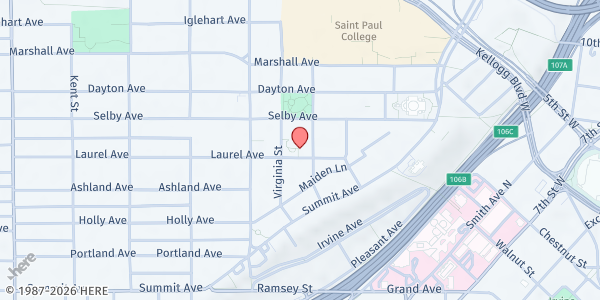 Map showing Mobile Market at Neill Hi Rise at 325 Laurel Avenue, Saint Paul, MN