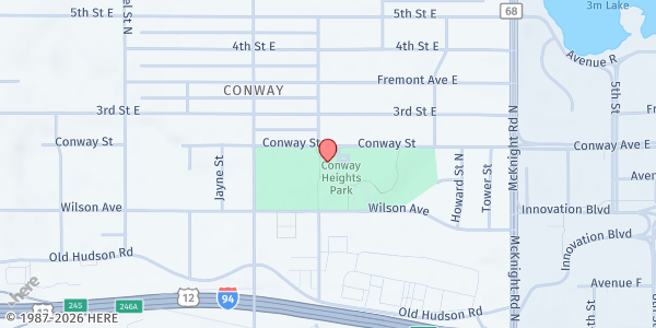 Map showing The Sanneh Foundation- Conway at 2090 Conway St, Saint Paul, MN