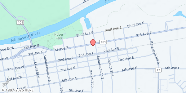 Map showing CAP Agency Food Shelf - Food Distribution Center at 738 1st Ave E, Shakopee, MN