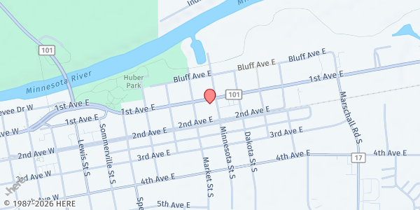 Map showing CAP Agency Food Shelf - Shakopee at 738 1st Ave E, Shakopee, MN