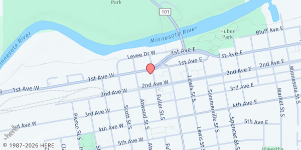 Map showing Community Resource Center - Shakopee at 100 Fuller St S Suite 205, Shakopee, MN