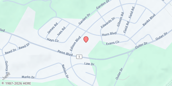 Map showing Silver Bay Food Shelf AEOA at 99 Edison Blvd, Silver Bay, MN