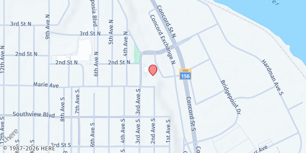 Map showing Neighbors Express- Nan McKay at 200 Marie Ave, South Saint Paul, MN