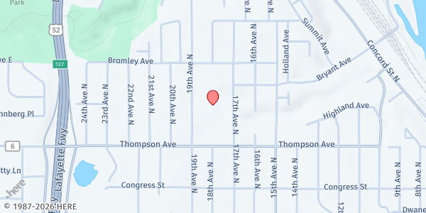 Map showing Mobile Meals of Northern Dakota County at 724 19th Ave N, South St. Paul, MN