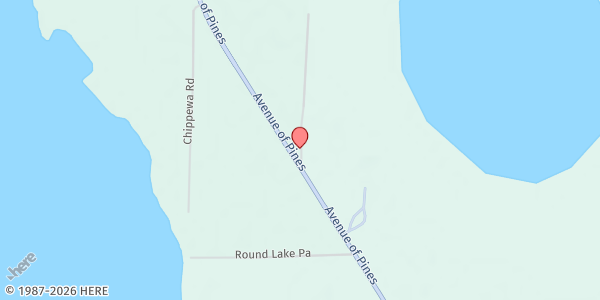 Map showing S Lake Fire Hall Mobile Pantry at 51272 State Hwy 46, Squaw Lake, MN