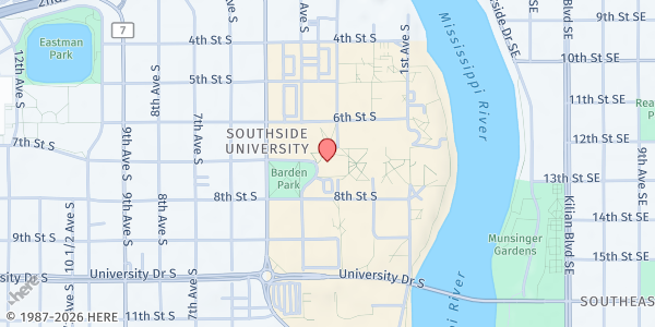 Map showing Hope for the Community- St. Cloud State University at 720 4th Ave S, St. Cloud, MN