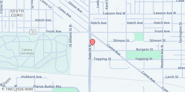 Map showing iHELP MarketSquare at 900 Dale Street North, St Paul, MN