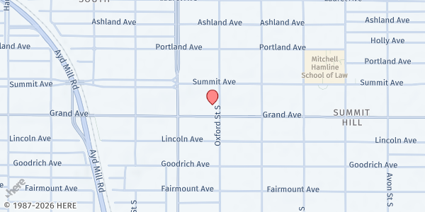Map showing INTERFAITH ACTION OF GREATER SAINT PAUL at 1041 Grand Ave #312, St Paul, MN