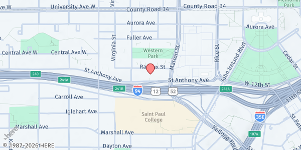 Map showing Mobile Market at Ravoux Hi-Rise at 280 Ravoux St, St Paul, MN