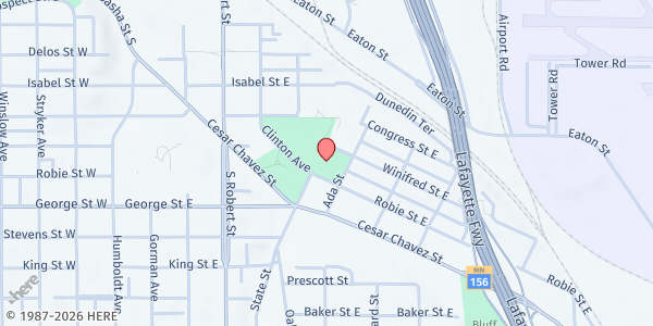 Map showing Neighborhood House at the Wellstone Center at 179 Robie Street East, St Paul, MN