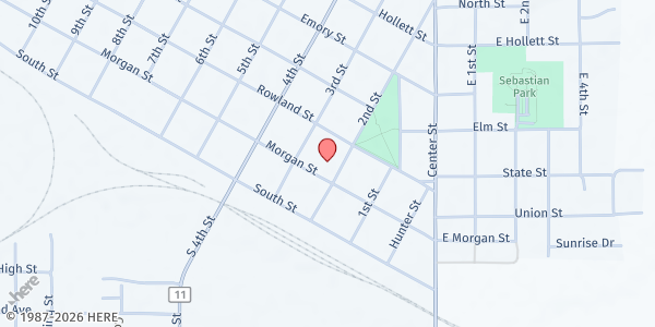 Map showing Tracy Kitchen Table Food Shelf at 231 2nd Street, Tracy, MN