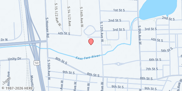Map showing Virginia Salvation Army SK at 507 S 12th Ave W, Virginia, MN