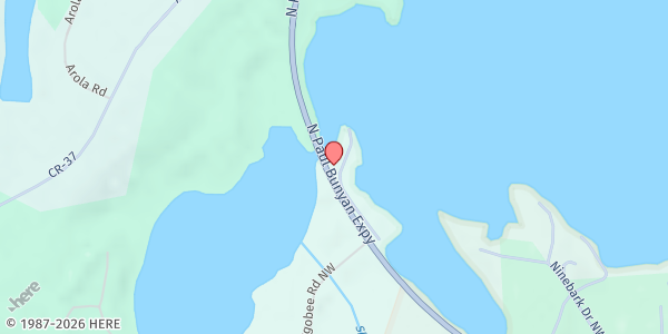 Map showing Family Safety Network - Walker at 1001 Minnesota Ave. NW Unit 202, Walker, MN