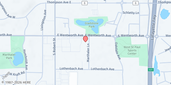 Map showing Neighbors Express- The Winslow at 1631 Marthaler Lane, West St Paul, MN