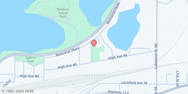 Map showing Willmar Community Center at 624 US-71 BUS, Willmar, MN