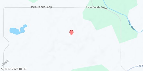 Map showing Meals on Wheels - Willow River at Willow River, Willow River, MN