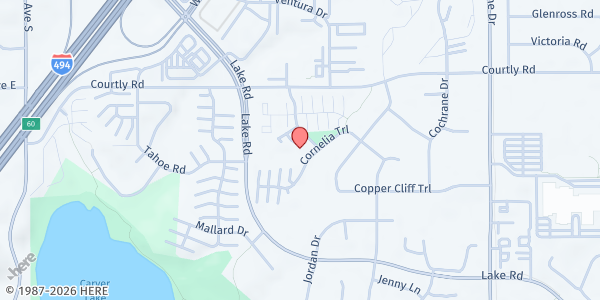 Map showing Cobble Hill Apartments at 2600 Cobble Hill Drive, Woodbury, MN