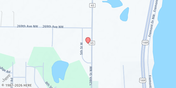 Map showing Passing the Bread Food Distribution - Zimmerman at 26833 5th St W, Zimmerman, MN