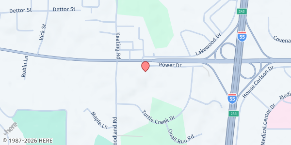 Map showing North Delta Planning and Development District Inc. at 220 Power Dr., Batesville, MS