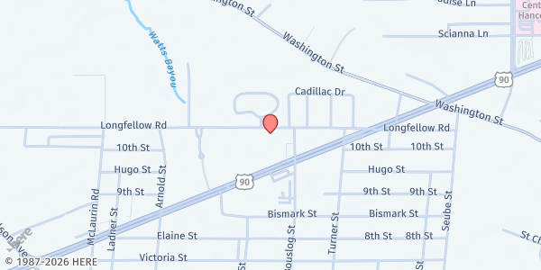 Map showing The Kings Kitchen at 2005 Longfellow Rd., Bay Saint Louis, MS