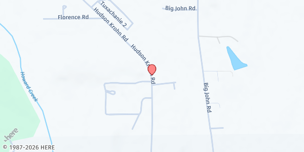 Map showing Prince of Peace Baptist Church at 14436 Hudson Krohn Rd., Biloxi, MS