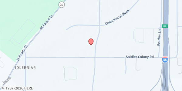 Map showing MADCAAP Food Pantry at 181 Watford Parkway Dr, Canton, MS