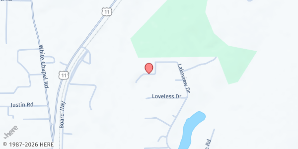 Map showing Journey Fellowship Church at , Carriere, MS