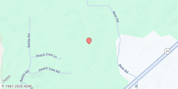 Map showing Jones Chapel M.B. Church at PO Box 495, Carthage, MS