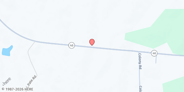 Map showing New Covenant Community FP at 17794 Hwy 46, Cedar Bluff, MS