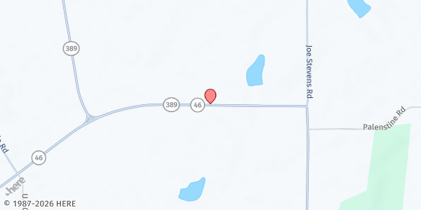 Map showing New Covenant Community FP at 17794 Hwy. 46, Cedar Bluff, MS