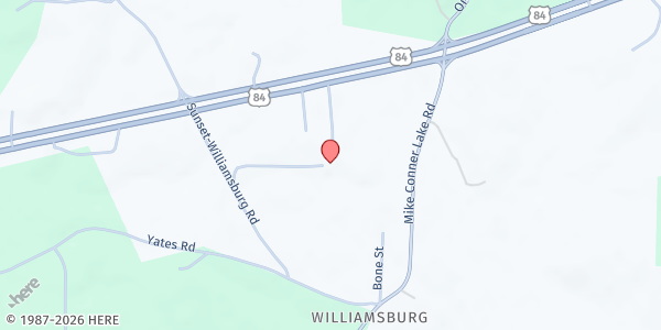 Map showing Mt. Beulah Church at 34 Mt. Beulah Dr, Collins, MS