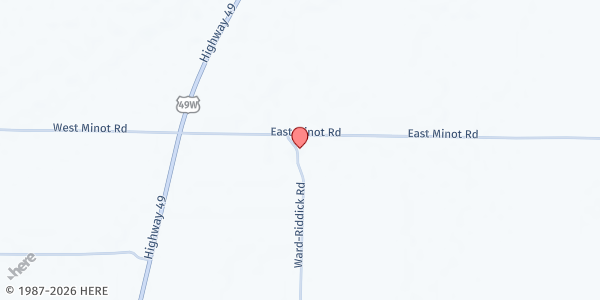 Map showing Calvary Chapel Baptist Church at 36 Ward Riddick Rd, Drew, MS