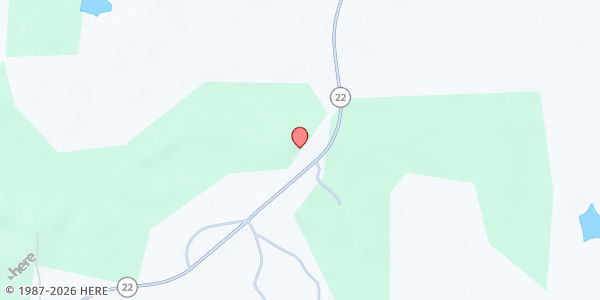 Map showing Sand Hill Missionary Baptist Church at 5112 Mississippi 22, Edwards, MS