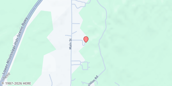 Map showing Jefferson Compreh./Health/Ctr. at 225 Community Dr., Fayette, MS