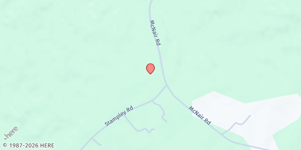 Map showing Pine Grove Baptist Church at 7077 Stampley Rd, Fayette, MS