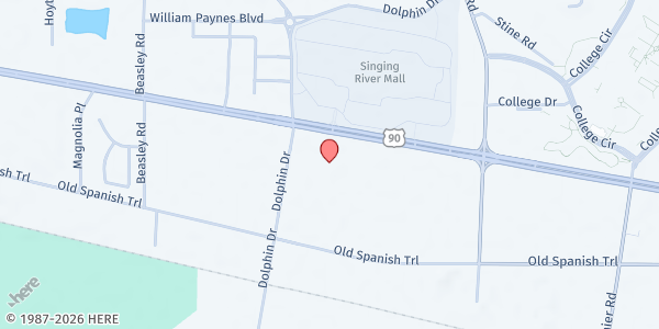 Map showing Gautier First United Methodist Church at 2717 Hwy. 90, Gautier, MS