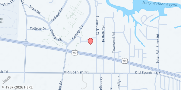 Map showing Life Ministries at 2012 US 90, Suite 18, Gautier, MS